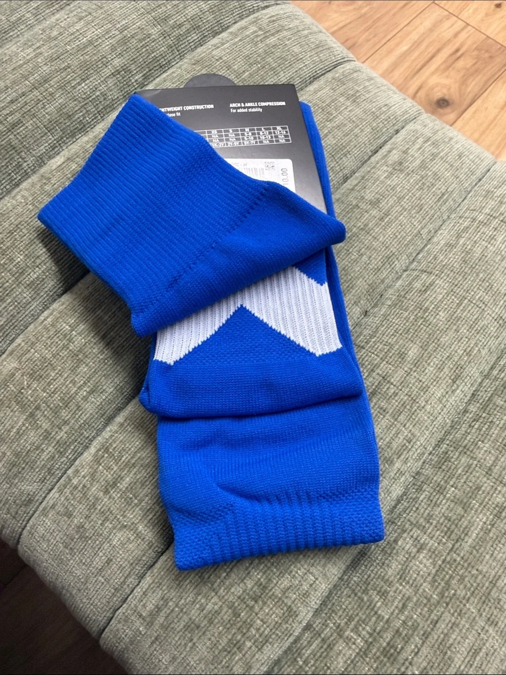 adidas Royal Blue Soccer Metro Socks with White Logo